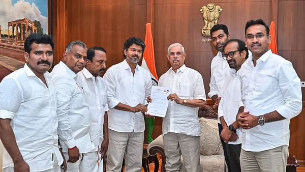 Vijay stakes claim to form govt after receiving Congress support; Gov Arlekar undecided on TVK's claim