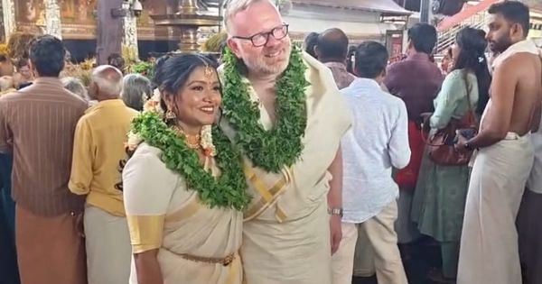 10 വര്‍ഷത്തെ പ്രണയം; ഗുരുവായൂരില്‍ മലയാളി യുവതിയെ താലി ചാര്‍ത്തി സ്‌കോട്ട്‌ലന്‍ഡ് പാര്‍ലമെന്റ് അംഗം