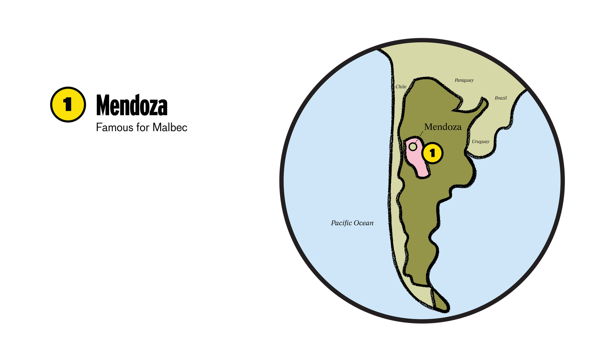 Argentine wine regions map