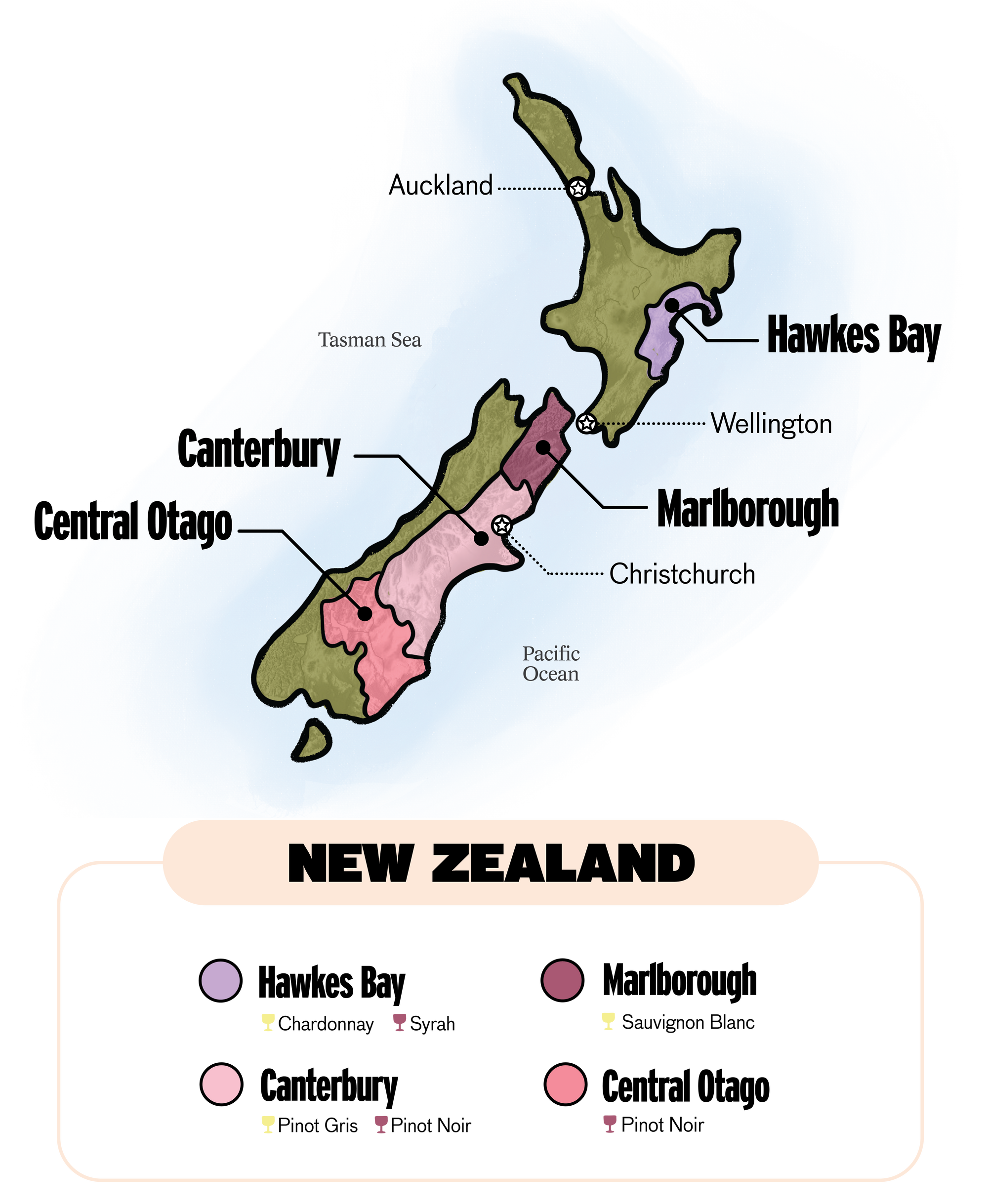 New Zealand wine regions