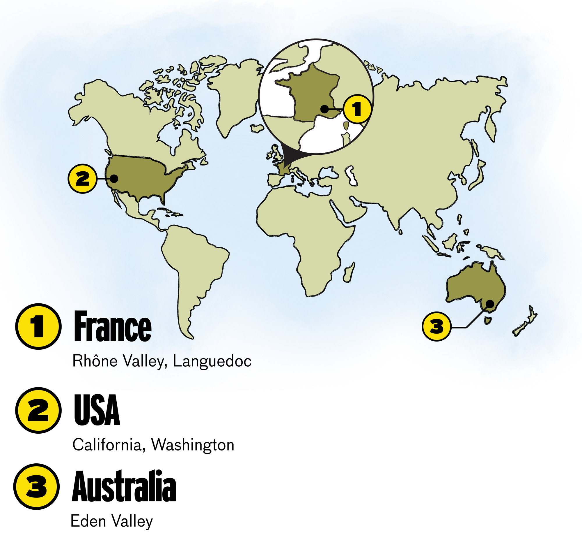 Viognier wine regions map