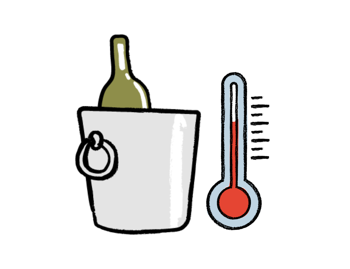 The fastest way to chill a bottle of wine