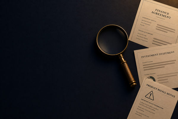 Consumer Rights This Week: Motor Finance Redress Faces Tribunal Challenge, Sapia £19.6m WealthTek Payout, and a Children's Toy Asbestos Recall