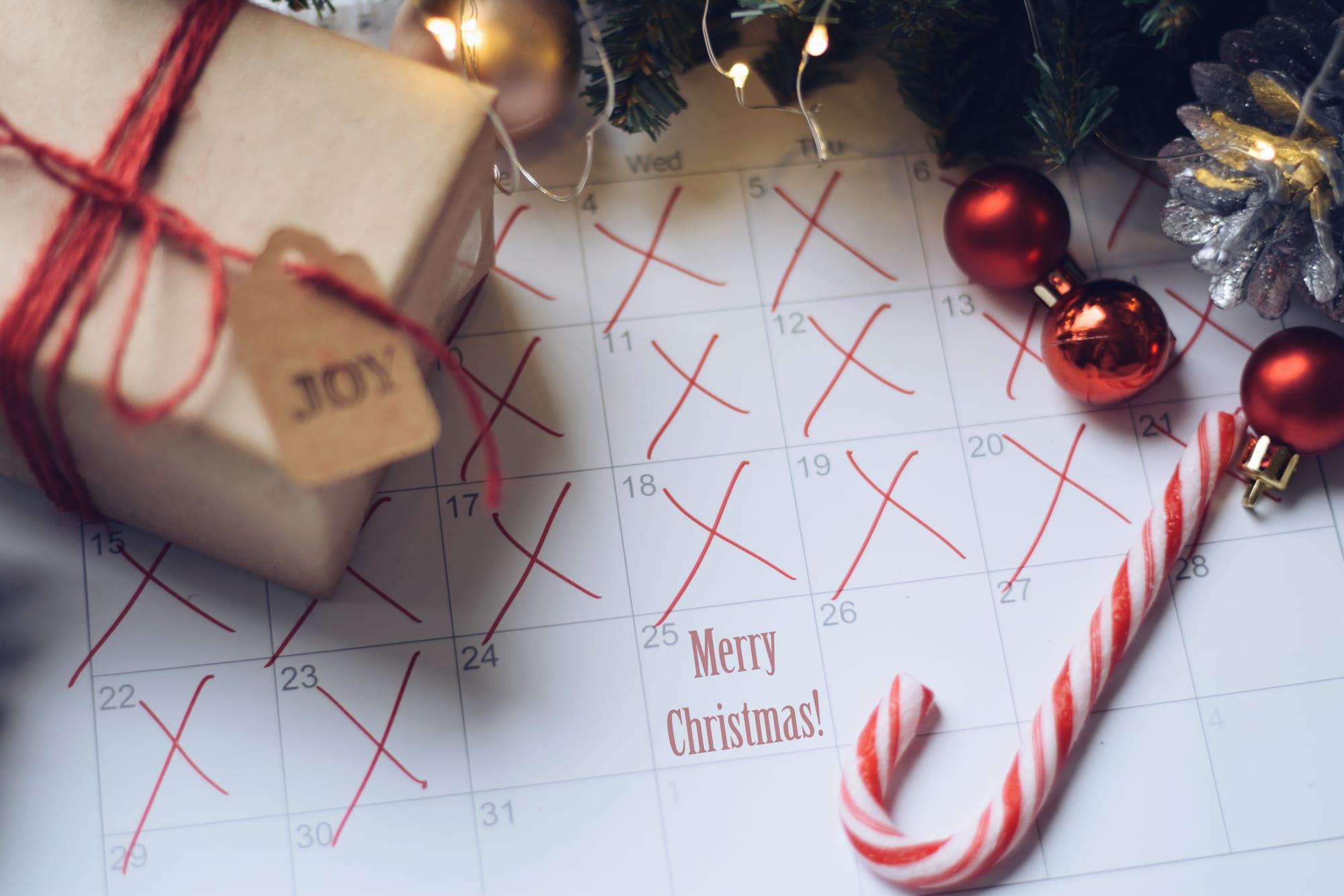 christmas calendar countdown to xmas