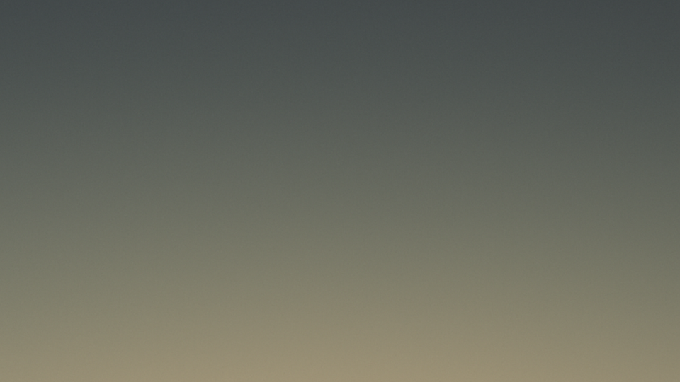 Minimalist vertical gradient fading from warm sand and beige tones into muted slate gray and charcoal, reflecting steadiness over spectacle in leadership.