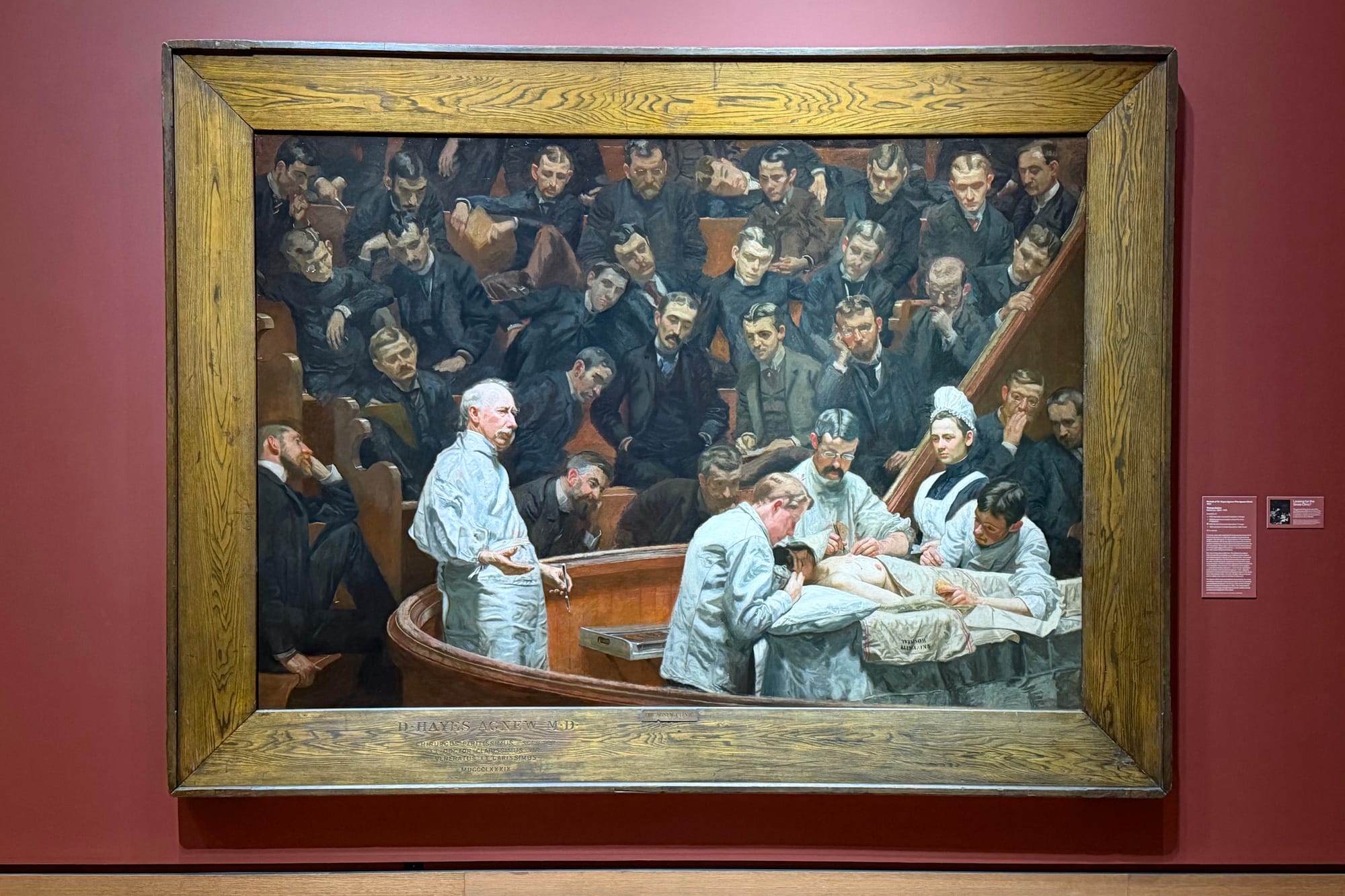 Photo of "The Agnew Clinic," by Thomas Eakins, Philadelphia Museum of Art, Philadelphia, PA [Frederick Lane, 2026]