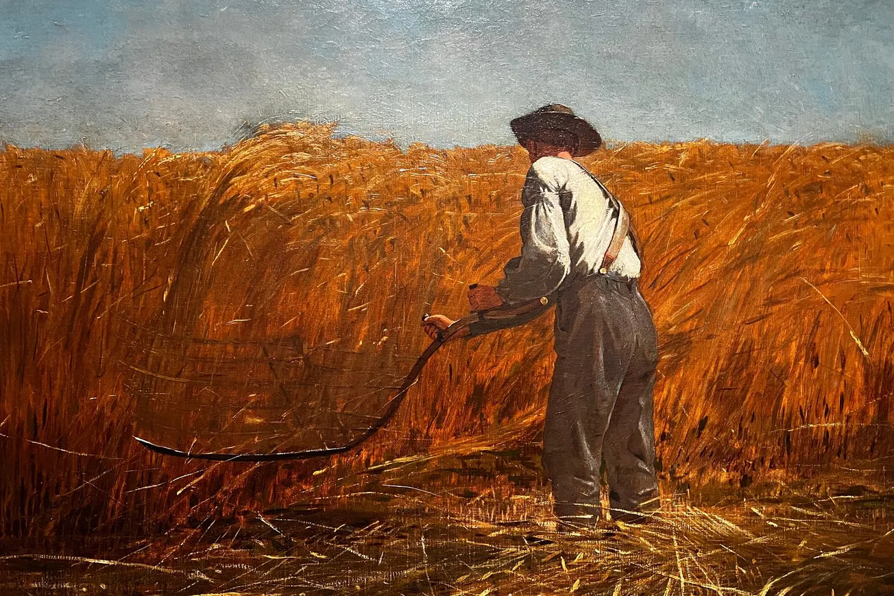 Winslow Homer, Detail from "The Veteran in a New Field" (1865) [April 2022]