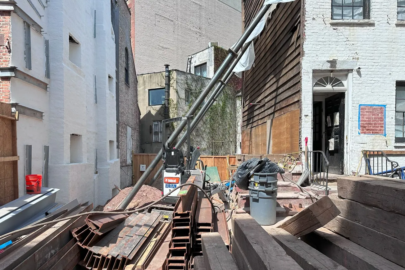 The former site of 14 Gay Street in Greenwich Village, Manhattan [Frederick Lane, 2023]