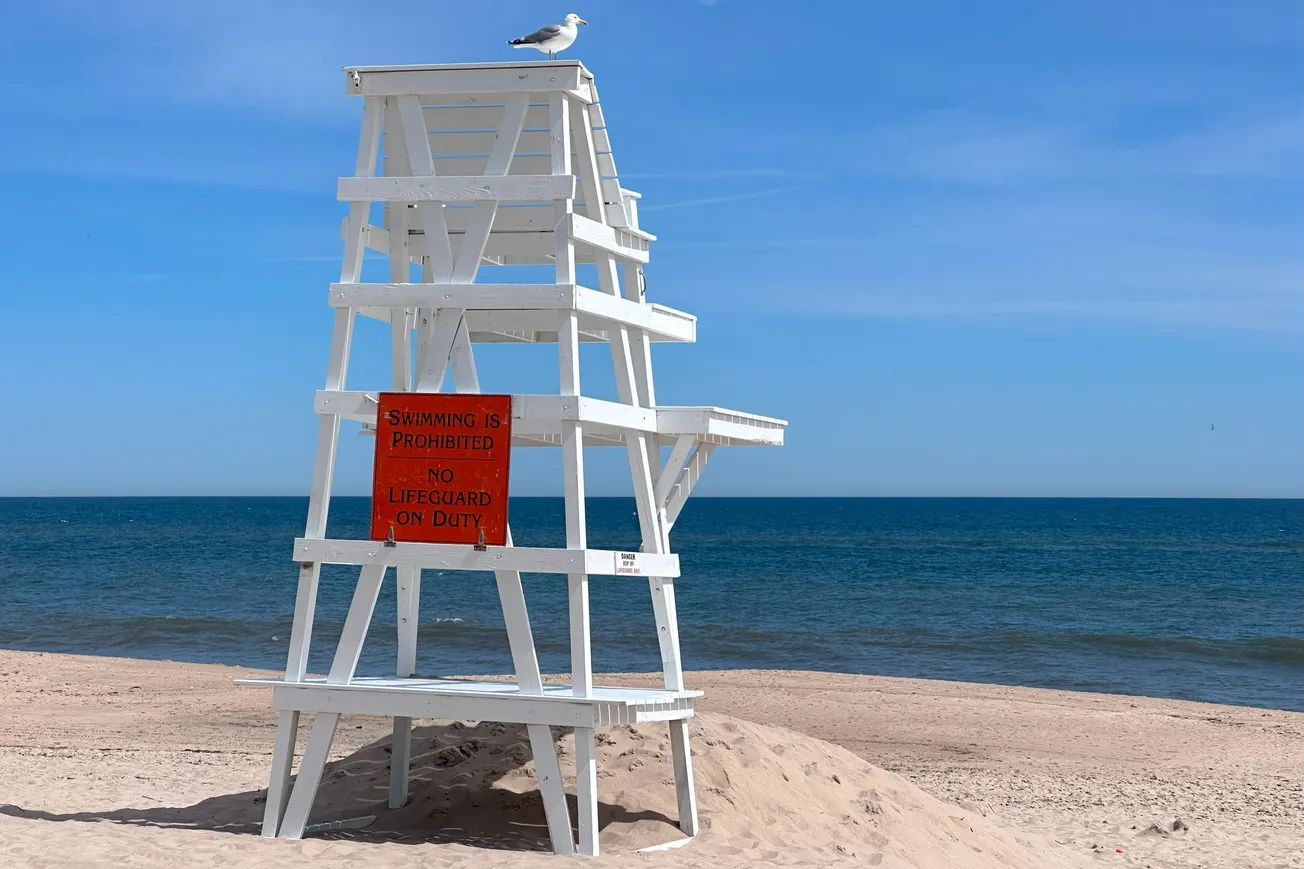 "No Lifeguard on Duty," East Hampton, NY [Frederick Lane, 2023]
