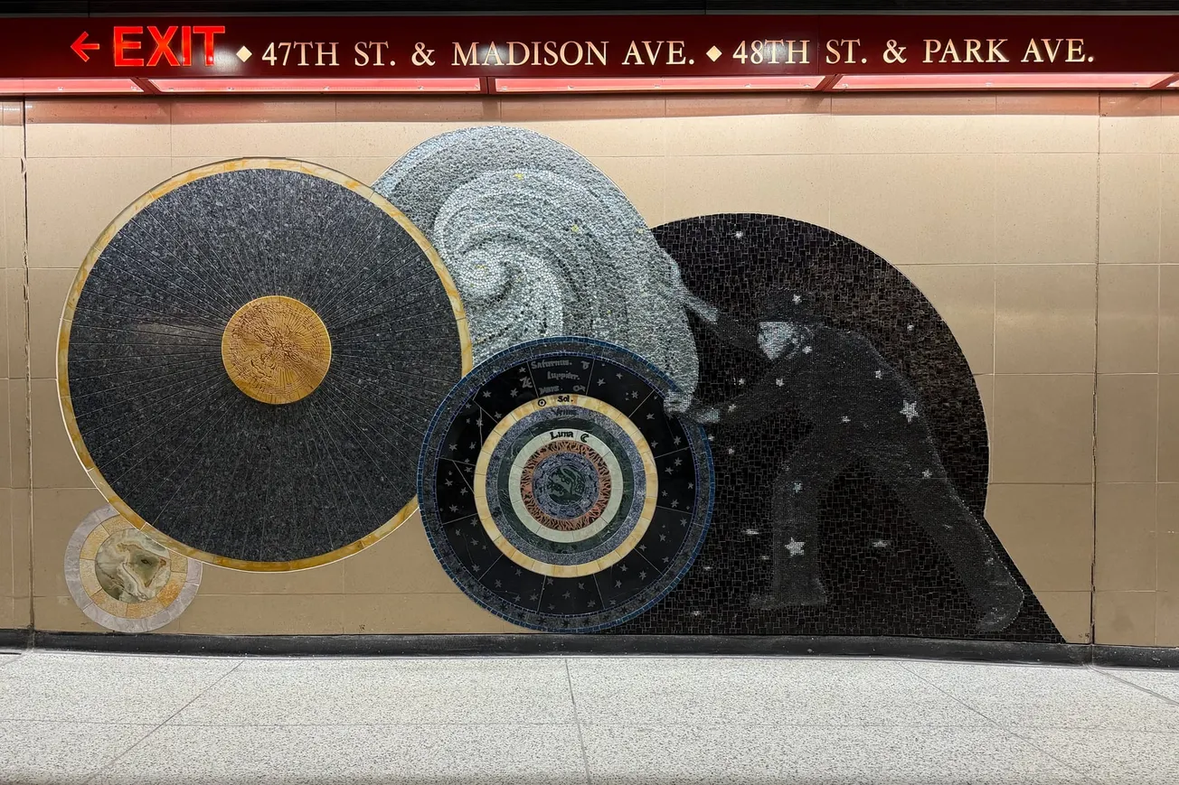 A photograph of the "Sisyphus" Mural, Grand Central Terminal, New York, NY [Frederick Lane, 2026]