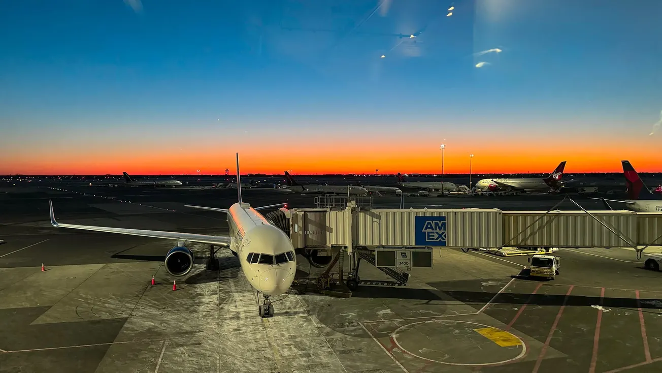 Photo of Dawn Rising over JFK Airport, Queens, NY [Frederick Lane, 2024]