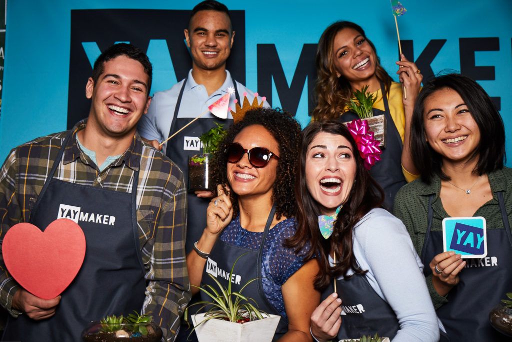 yaymaker plant nite succulent party event