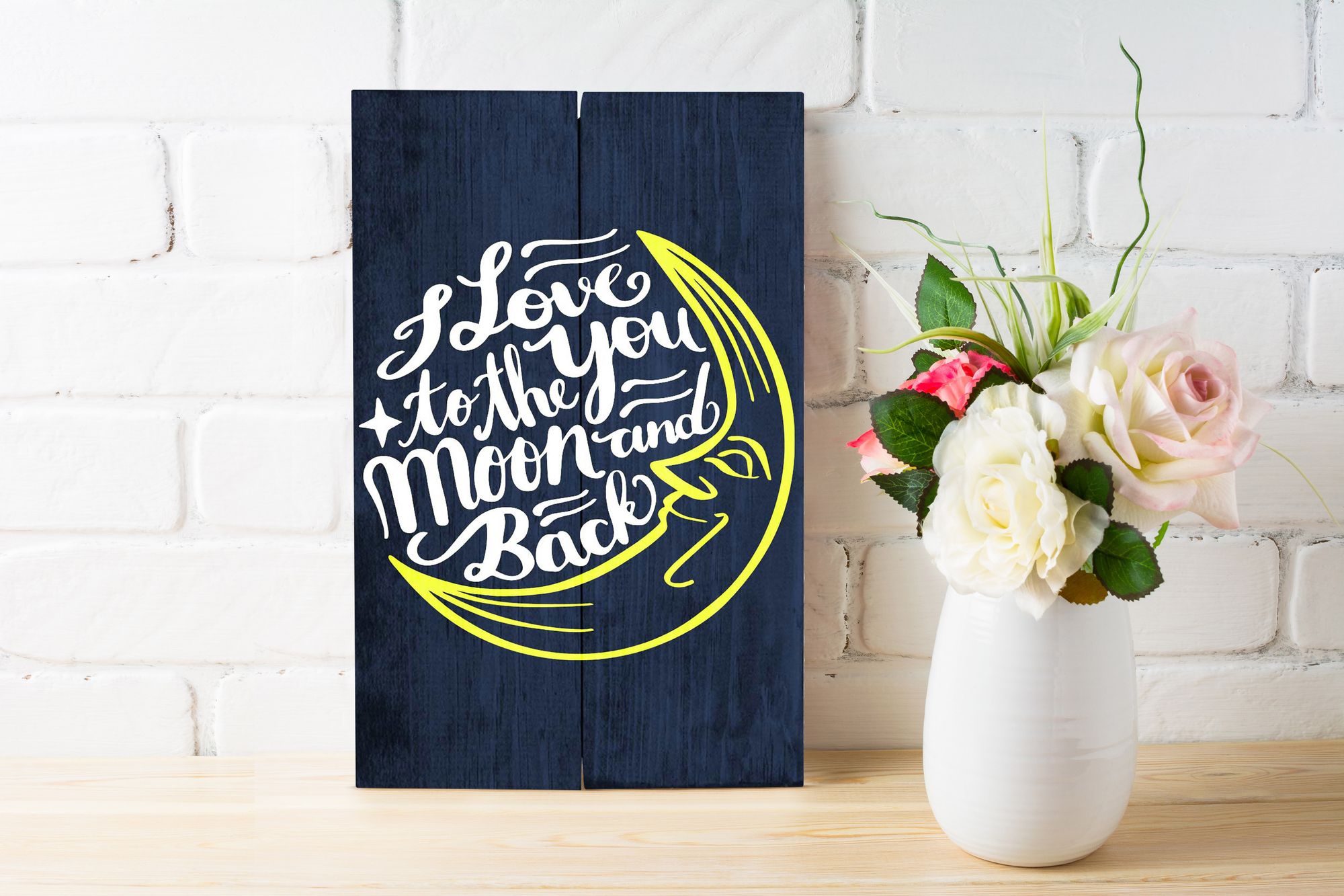 I Love You To The Moon and Back Paint Nite painting