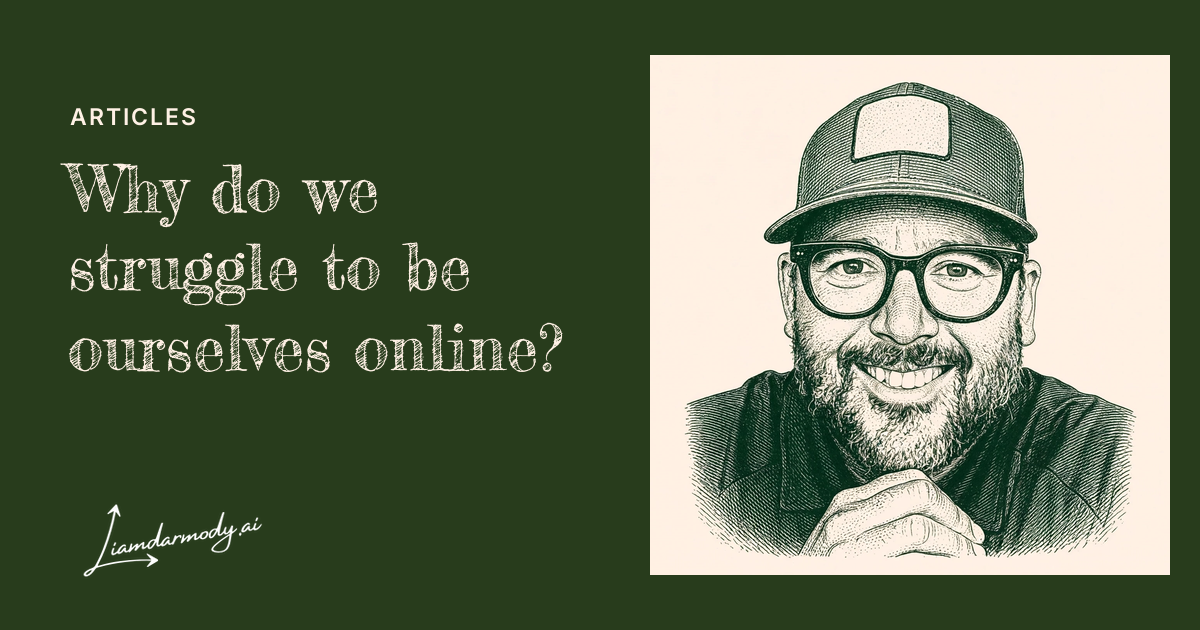 Why do we struggle to be ourselves online?