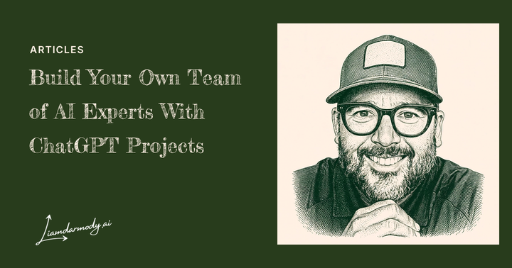 Graphic for the post about building a team of AI experts