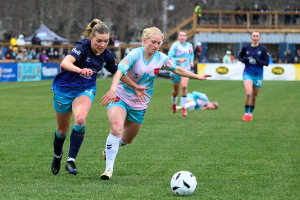 Halifax Tides make history, debuting professional women's football in Atlantic Canada, but fall 4-1 to Calgary Wild