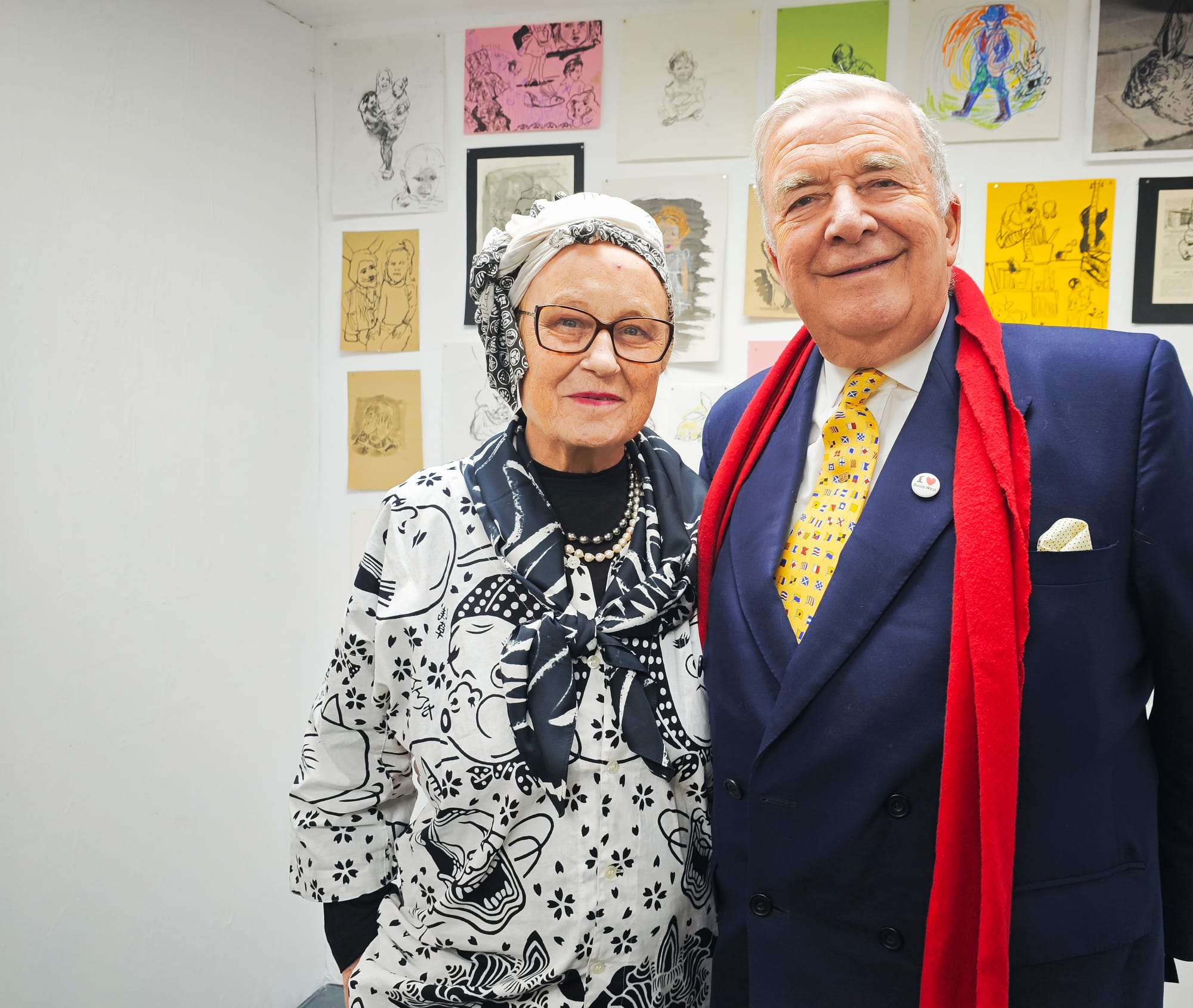 Portrait shot Rosie and Alan West