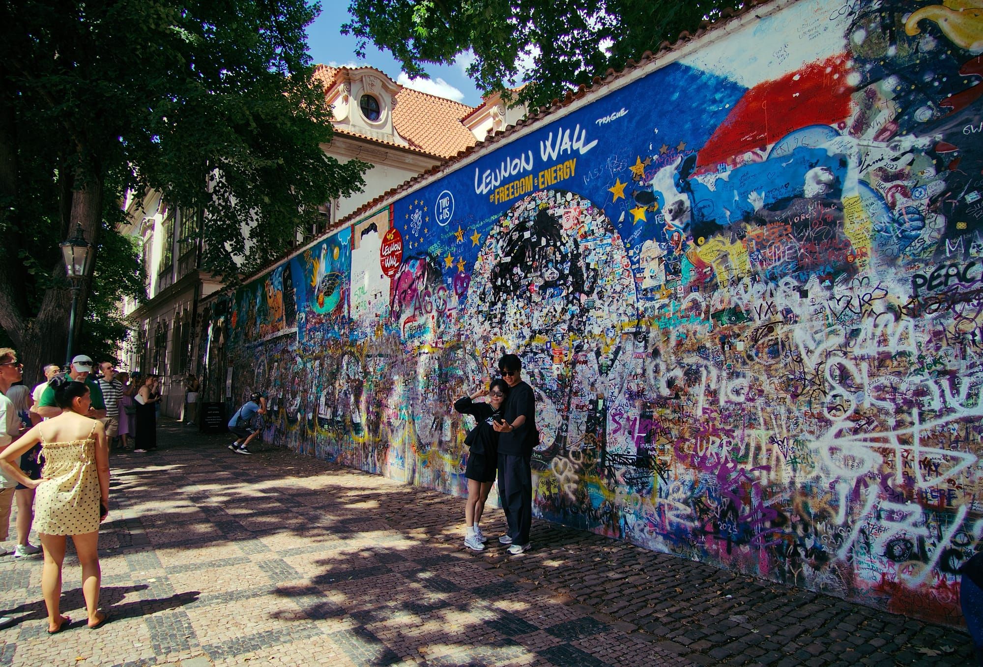 The Lennon Wall in Prague