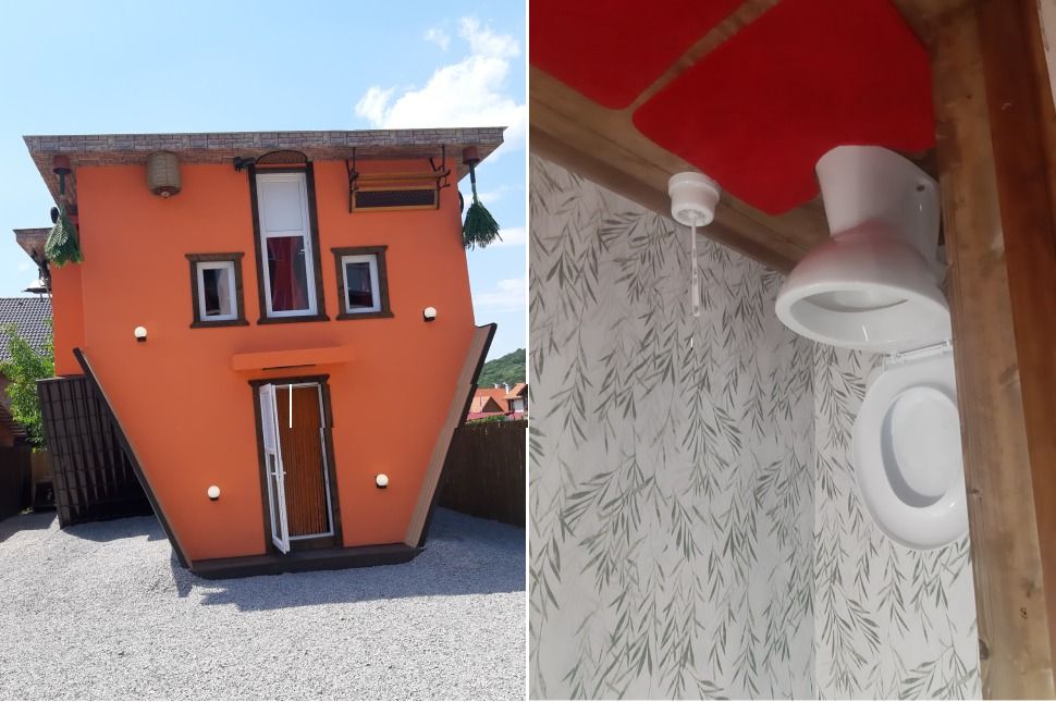 A mennyezeten taposol, odafent a padlót látod