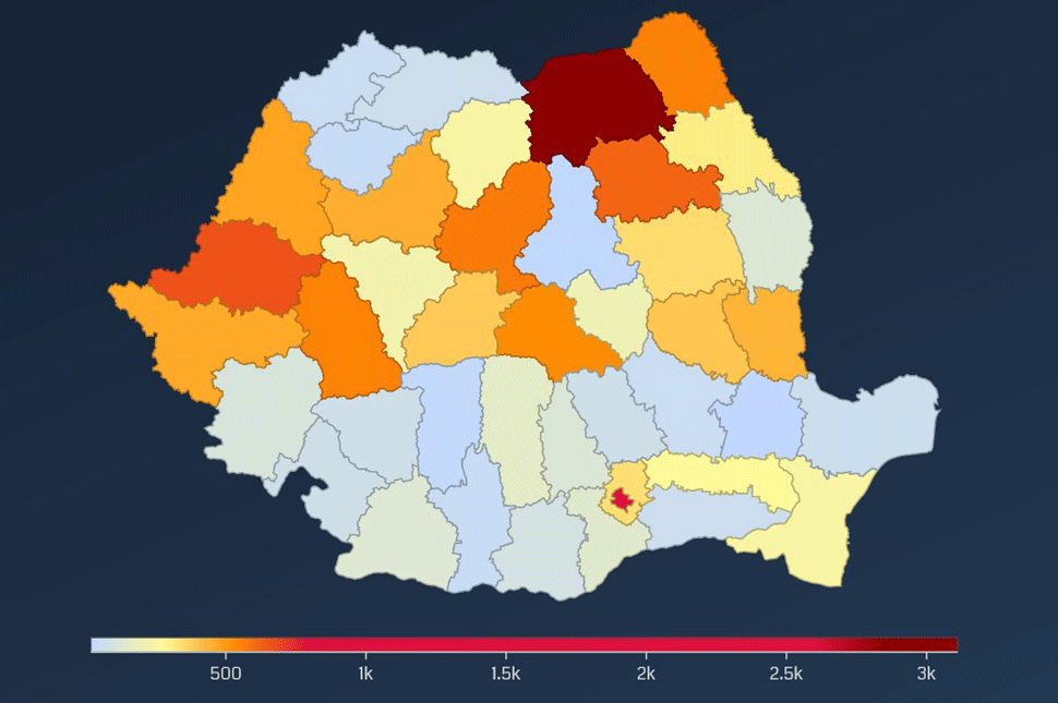 Nőtt a Hargita megyei fertőzöttek száma