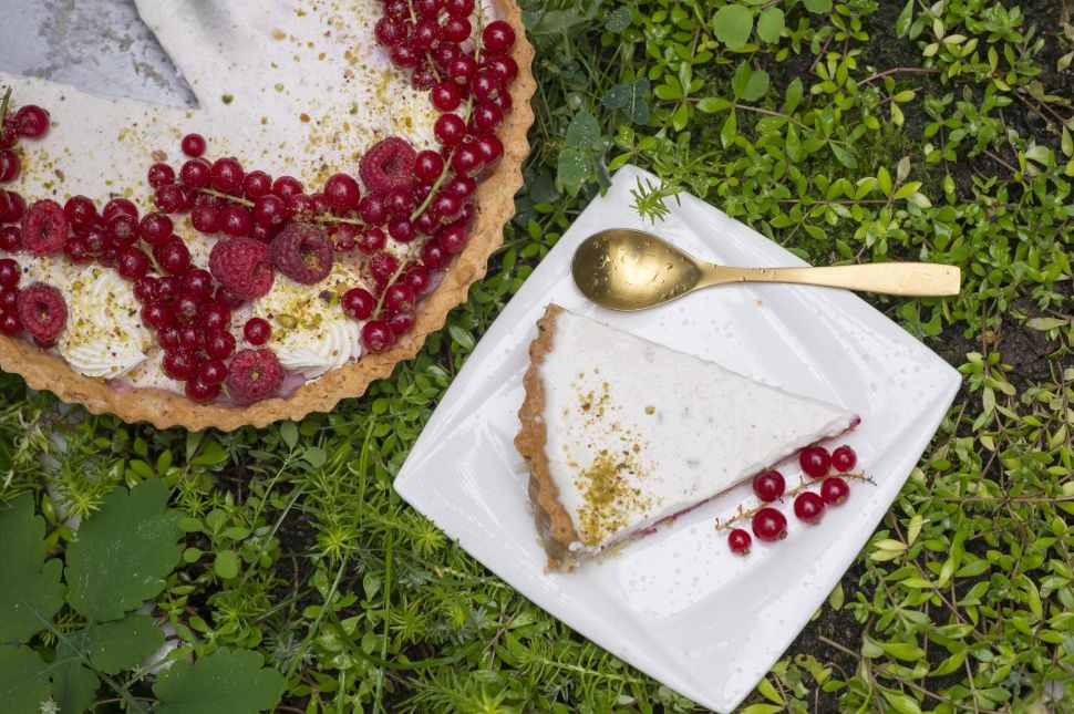 Ribizlis-vaníliás pannacotta pite