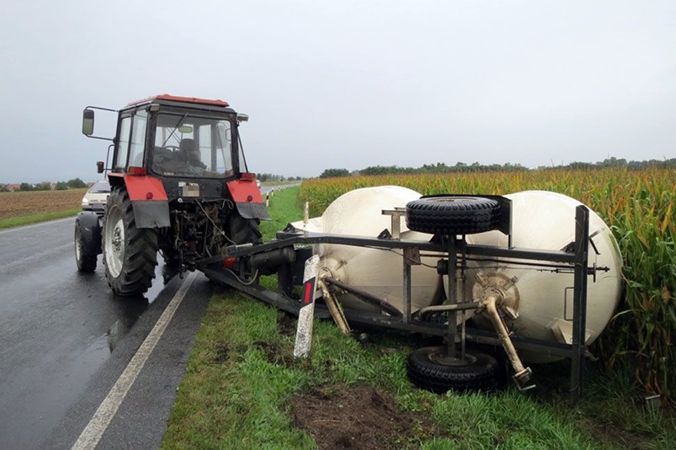 Utánfutóról esett le egy férfi Siménfalván