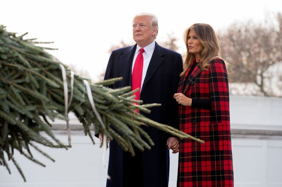 A győztes karácsonyfa a Fehér Házban