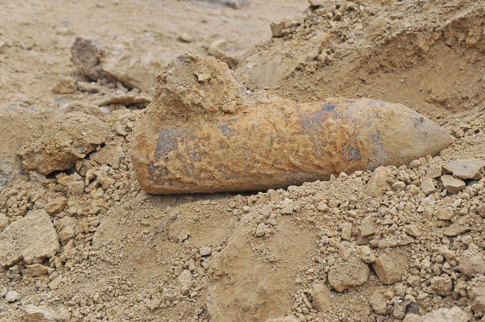 Félmázsás bombát találtak