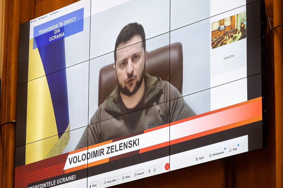 A románokhoz szólt Volodimir Zelenszkij