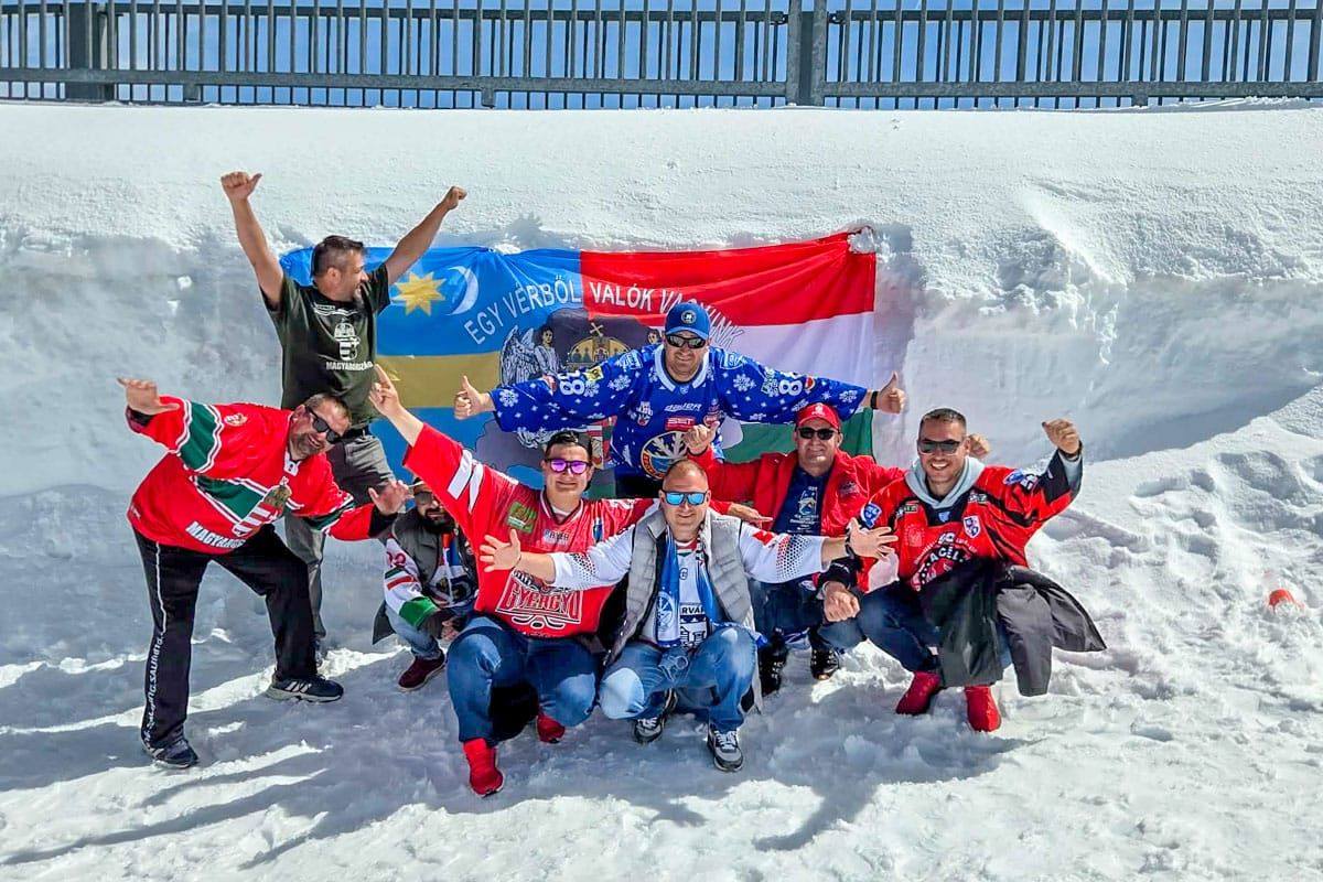 A magyar hokiünnep az Alpok csúcsait is meghódítja