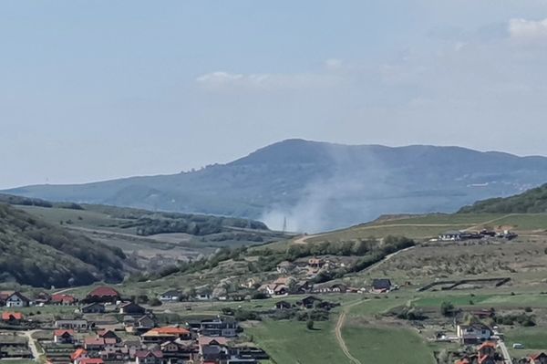 Volt egy kis tarlótűz a Baknyán