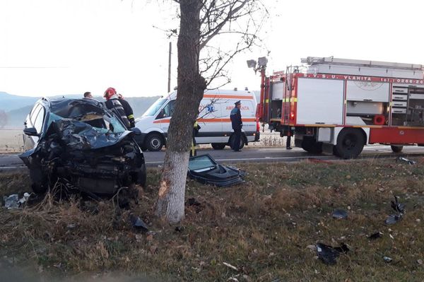 Kisodródott egy autó Parajdnál