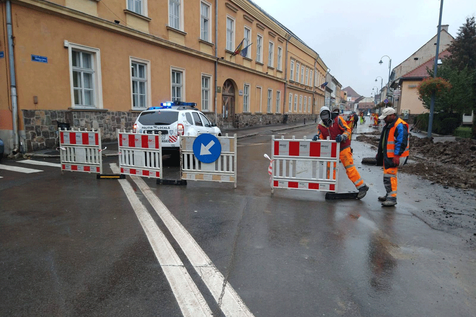 Lezárták a Bethlen utca elejét