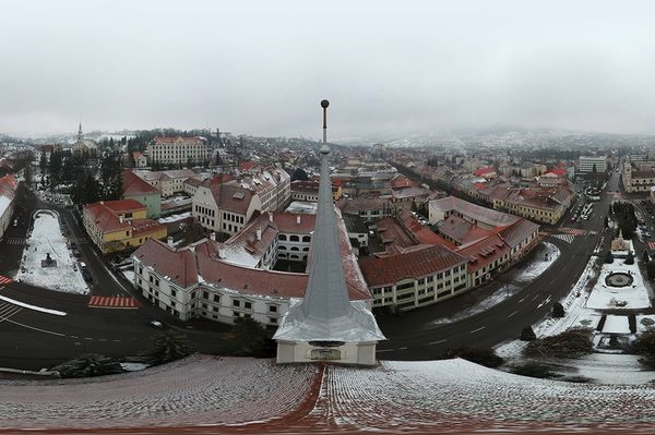 Hű! 360 fokos gömbpanoráma a református templom tetejéből