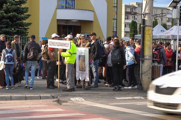 Elindultak Máriához az udvarhelyi zarándokok