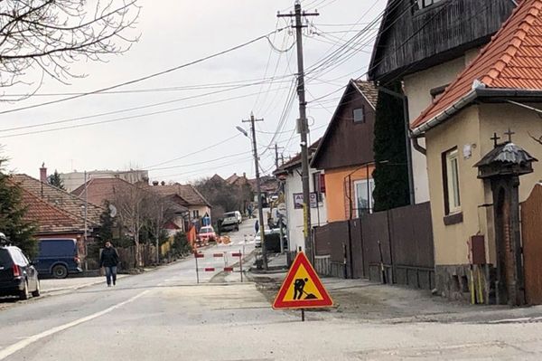 Zárva a Tábor utca egy része