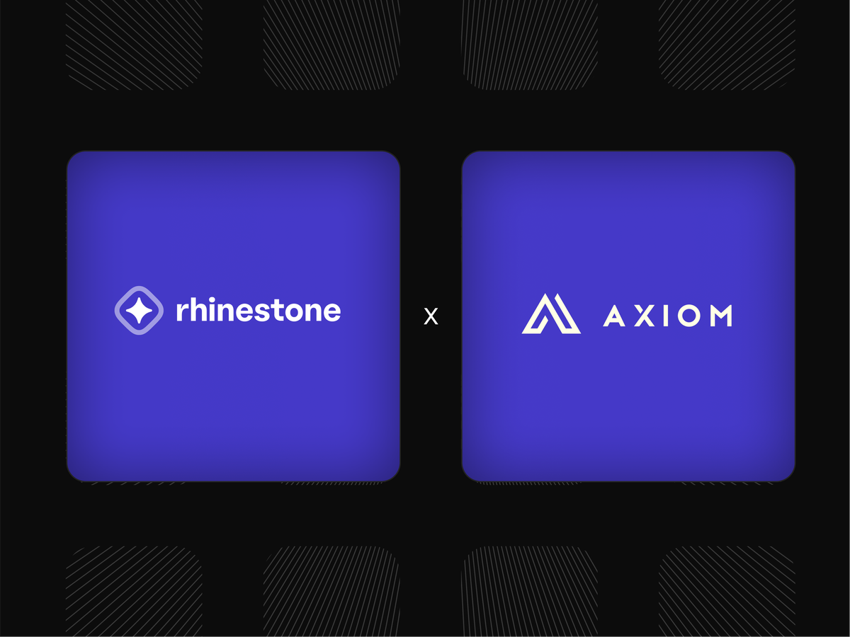 Rhinestone and Axiom Partner to Unite Ethereum’s UX