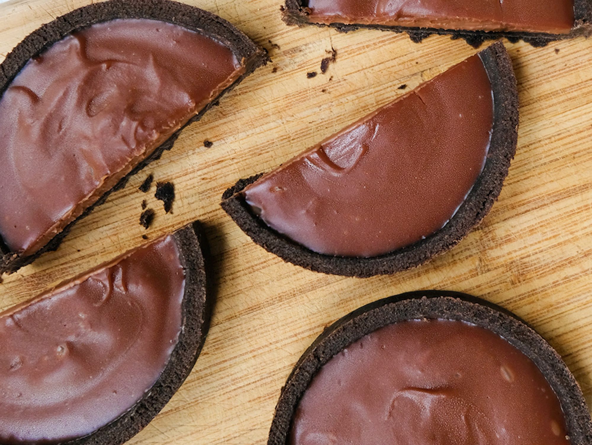 Nutella ganache tart