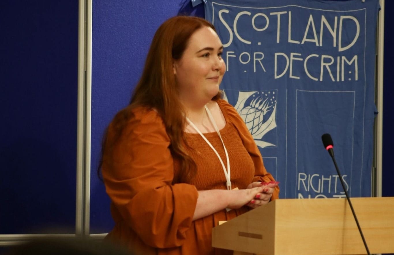 Laura Baillie, policy and research officer in Scotland for Decrim