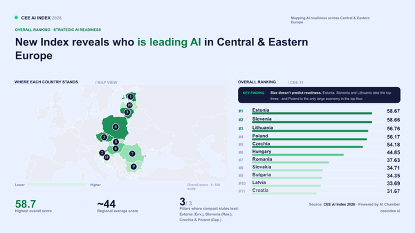 CEE AI Index 2026: northern and southern divide