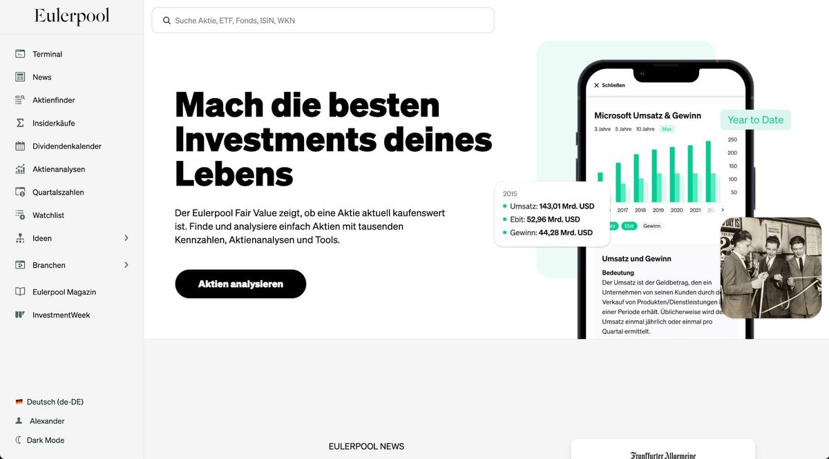 Eulerpool vs. Bloomberg Terminal: Was die Plattform bietet — und was nicht