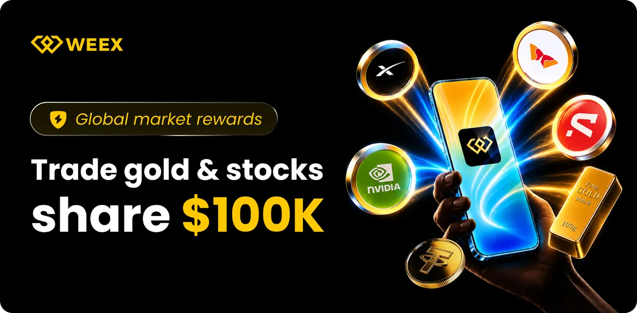 WEEX TradFi Trading Fest Season 4: Trade Gold & Stocks to Share a $100K Prize Pool