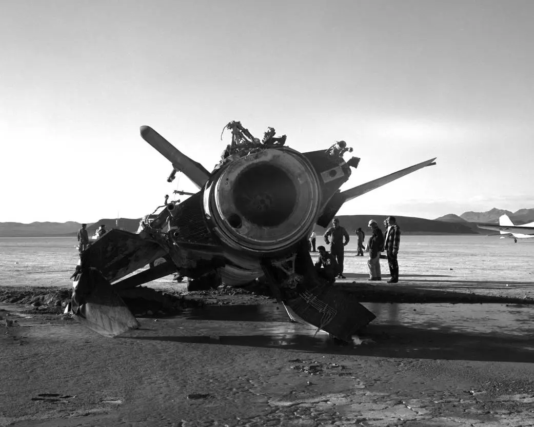 Wreckage from the X-15 #2.