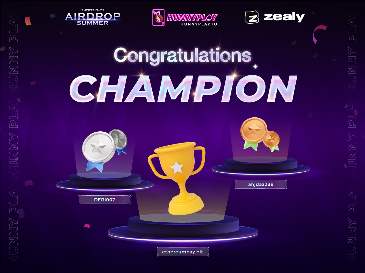 HunnyPlay Airdrop Summer: A great community event with over 700 participants