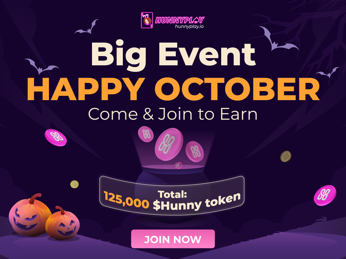 HUNNYPLAY GIVEAWAY - CELEBRATE OCTOBER WITH A REWARD OF 125,000 $HUNNY