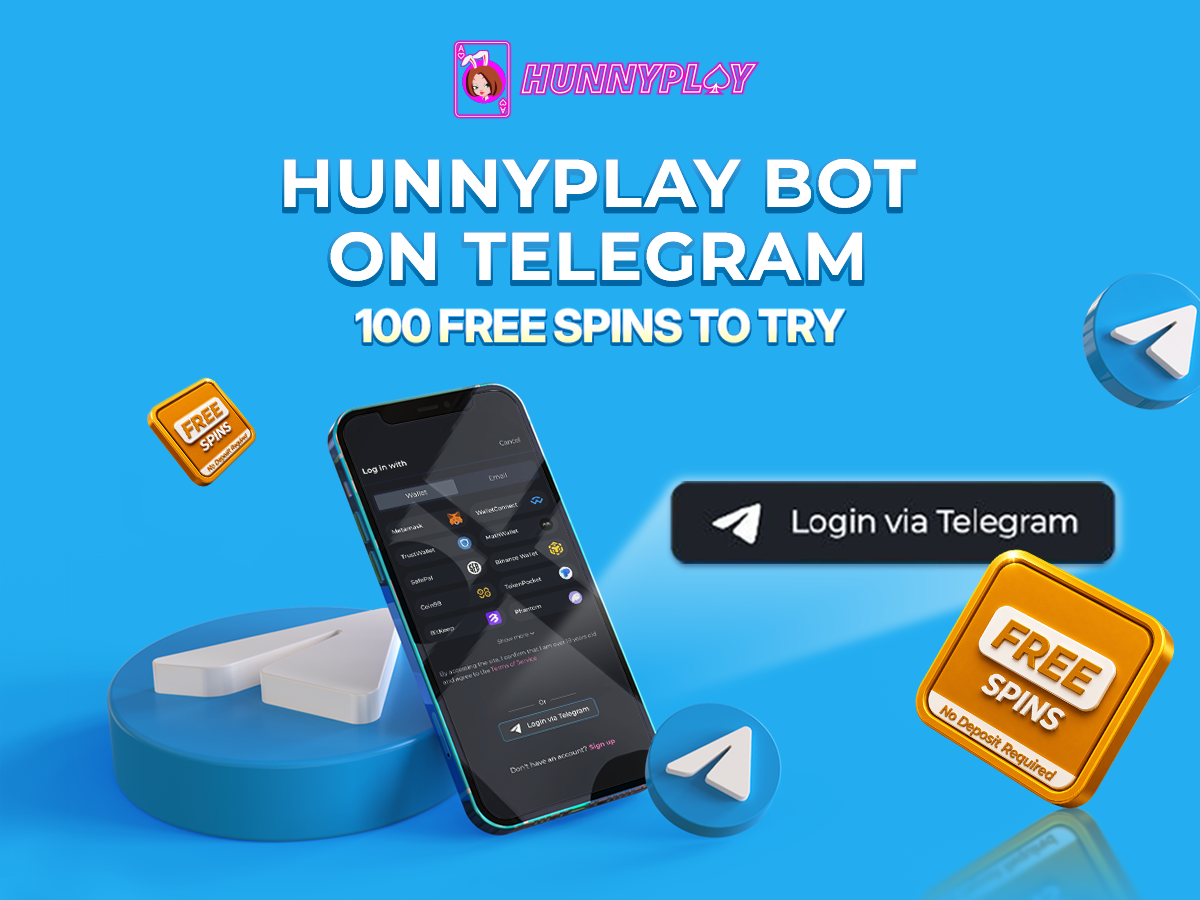 HUNNYPLAY BOT: PLAY ON TELEGRAM & GET 100 FREE SPINS