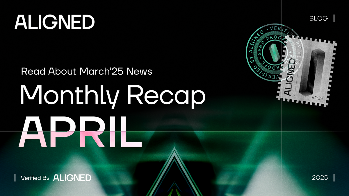 Aligned Monthly Recap - April '2025