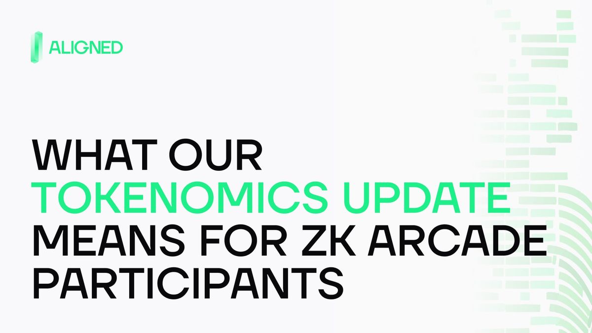 What our Tokenomics Update means for ZK Arcade participants