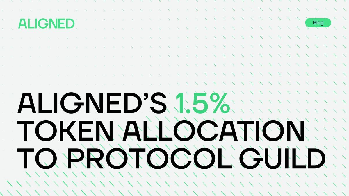 Aligned’s 1.5% Token Allocation to Protocol Guild