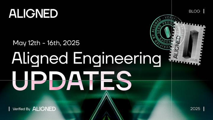 Aligned Engineering Updates - May 12th - 16th, 2025